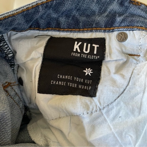 Kut From The Kloth Women's Catherine Boyfriend Jeans Light Blue Denim Size 8 - Picture 8 of 13
